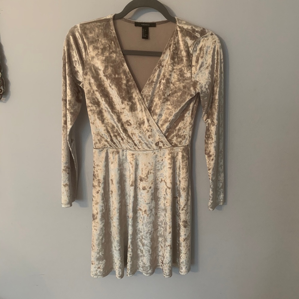 Forever 21  velvet skater dress